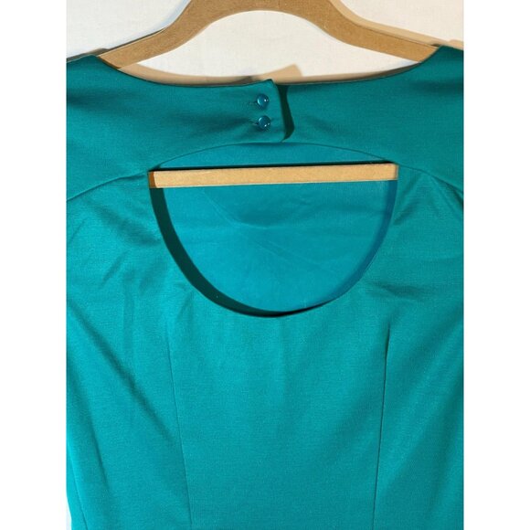 lc lauren conrad short sleeve dress green side zipper button size 0 READ NEW - Picture 9 of 13
